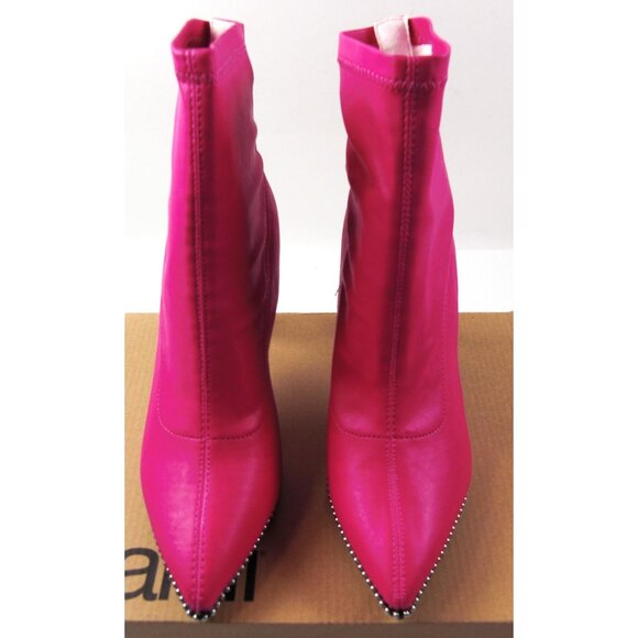 Bar lll Melanay Boots Mid-Calf Women's 7.5 Hot Pink Pointed Toe Heel/Pumps - Picture 1 of 6